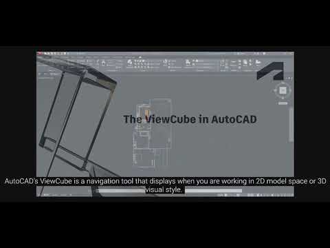 The viewCube in AutoCAD || tutorial part 3|| #autocad #autocadforbeginners #autocadd #autocad2d