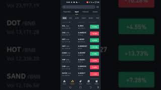 How to spot trade on Binance app #binance #cryptotrading