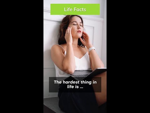 The Hardest Thing In Life Is...