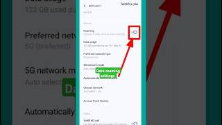 How to turn on data roaming settings 2025 #shorts #seekhop4v
