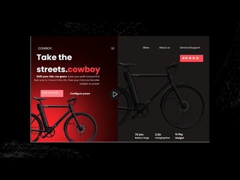 Designing an e-Bike Landing Page UI Design in Figma