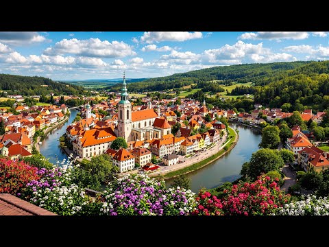 🇨🇿 Český Krumlov Walking Tour 4K — The Most Beautiful Town in Czech Republic