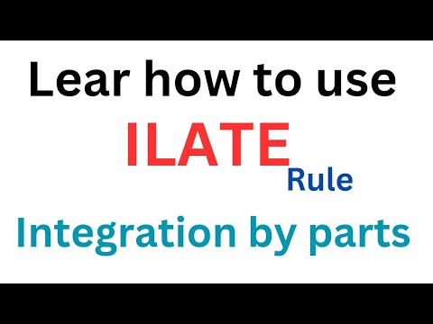 ILATE RULE | integration by parts|
integral calculus| #ilate #calculus