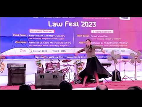 World University of BANGLADESH.   LAW  FEST 2023.(Cultural program)#wub #law
