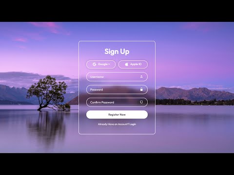 Sign Up Form in HTML & CSS