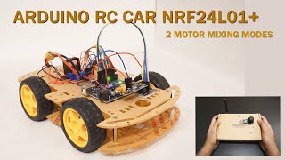 Arduino RC car using NRF24L01+ module with joystick