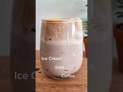 Ice Cream Iced Coffee.  #shorts
