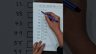 class1-2|Put the correct sign| #maths #education #mathstricks #signs #foryou #tricks #worksheet