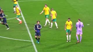 『現地映像』上田綺世がファールで止められたシーン。 日本代表vsオーストラリア代表【サッカー日本代表】SAMURAI BLUE vs Australia 2024/10/16