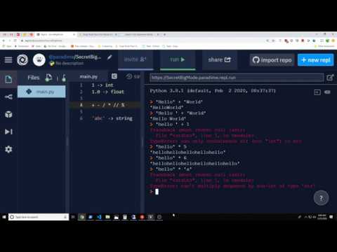 Teals Python 1.02: Interactive mode