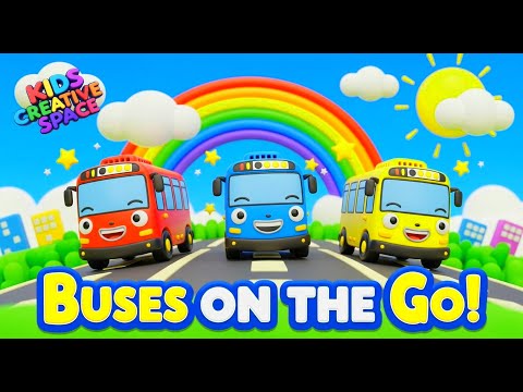 Buses On The Go! - Nursery Rhymes for Kids 🚍Kids Creative Space