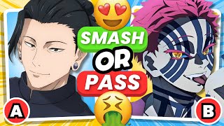 SMASH 😍 or PASS 🤮 BOYS & GIRLS VILLAINS EDITION 😈🔥 | ANIME QUIZ