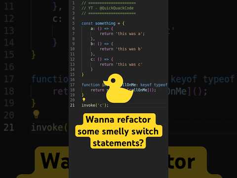 Do you know this way to refactor switches? #programming #coding #typescript #javascript  #shorts