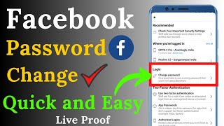 facebook ka password kaise change kare hindi mein🤔 | how to change your fecebook password 2021 |