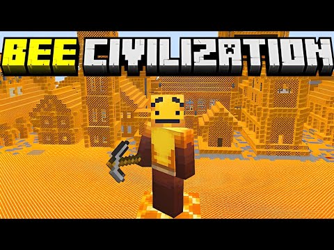 Minecraft But I Destroy Bee Civilization