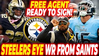 BREAKING! STEELERS CONSIDER TRADE FOR WR FROM SAINTS WHILE EYEING FREE AGENT WR FROM TITANS