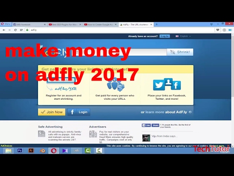 make money online on adfly 2017 - work from home