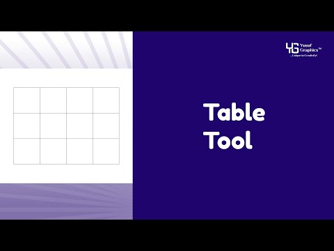 The Tool Used For Drawing Tables in CorelDRAW 