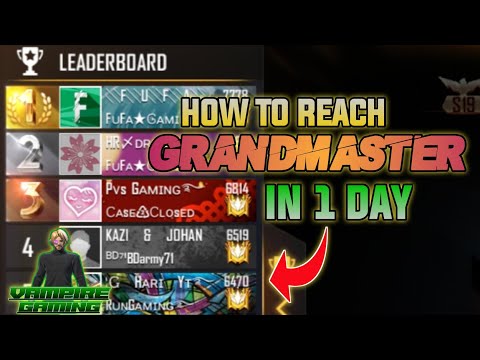 HOW TO REACH GRANDMASTER IN 1 DAY | VAMPIRE GAMING