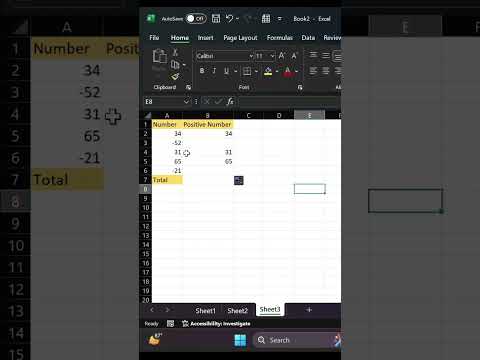 How to Extract Positive Numbers in Excel #shorts  #excelformula #exceltricks