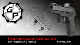 Ruger MAX-9 Performance Spring Kit Installation from Galloway Precision
