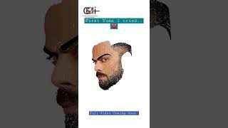 I tried to draw digital art on autodesk sketchbook ✨ first time - Virat Kohli 🔥 Drawing