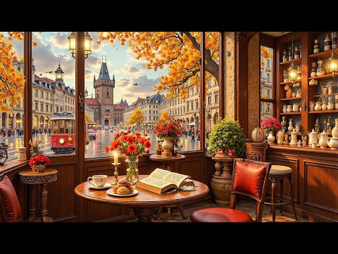 Relaxing Jazz Music with Autumn for Stress Relief & Deep Focus | Happy September Fall Morning