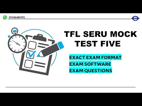 TfL SERU Mock Test Number 5 of 15. SERU Training. SERU Exam Software