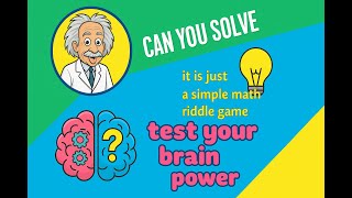 TEST YOUR IQ LEVEL! ✅ The Easiest Math Riddle 99.99% Fail! | #testyouriqlevel #brainteaser #livequiz