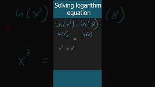 Solving a logarithm equation #math #maths #mathproblems #matholympiadquestion #matholympiad