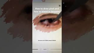 How to blend in ibispaint and how to draw pixel art #ibispaintx #digitalart