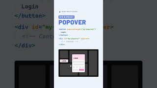 The Future of Web Development: PopOver API 🤯 #webdevelopment