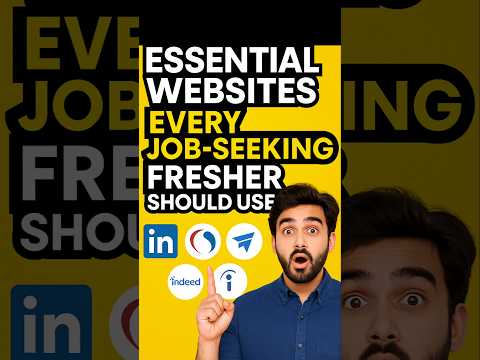 "Top 5 Job Websites Every Fresher MUST Know! ✅ (2025 Guide)"#worw #careertips #shorts