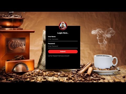 How To Make Simple Login Form Design Using HTML And CSS | CSS Login Form Design Tutorial