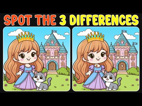 Spot The Difference : Only Top 1% Find 3 Differences | Find The Difference #09