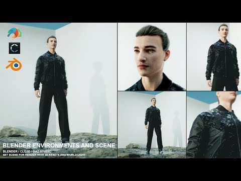 Clo3d to Blender - Environments and Scene Set Up - Import and Append to Scene Daz to Clo to Blender