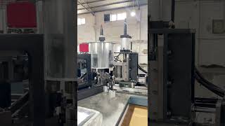 Automatic hydraulic edge drawing and punching machine