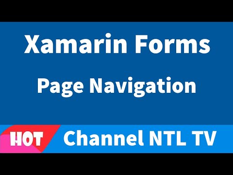 Xamarin Forms Page Navigation