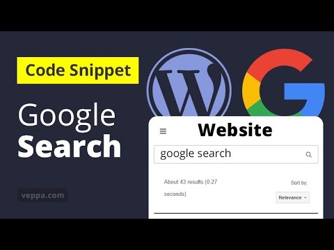 Google Search — WordPress code snippet