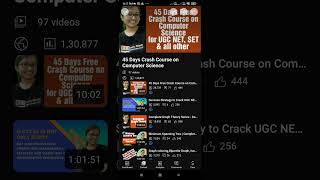 How to Crack UGC NET | SET Computer Science with free resources. #ugcnetcs #shorts #ytshort
