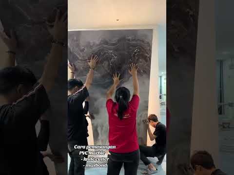 CarapemasanganPVCMarble-knife cutter-maxbond#PVCmarble