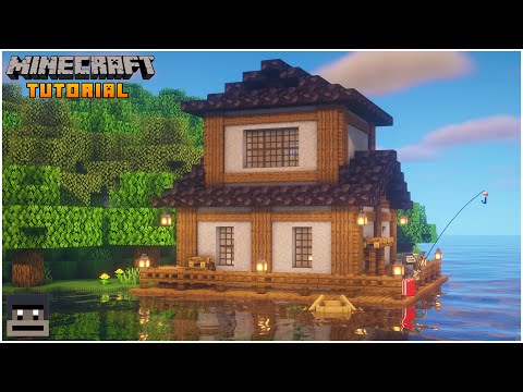 Minecraft | How to Build a Japanese Lake House (Tutorial)