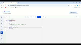 Print table of a specific number using C language.Easy solution
