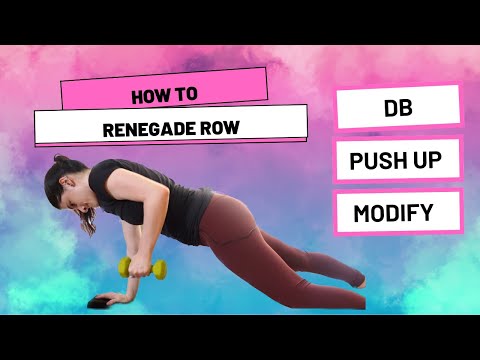 How to do a Renegade Row | Work Your ENTIRE Upper Body and Core W/ DB, Pushup, Bodyweight