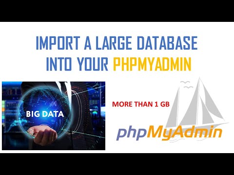 How to upload a large database in phpMyAdmin | XAMPP | WAMPP