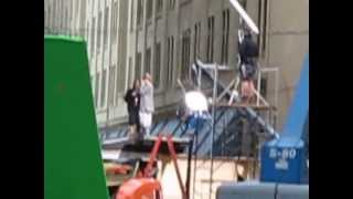 "Divergent" movie filming at Harrison / Federal in Chicago