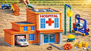 DIY Construction Science Project - Building a Strong 2-Story Fireproof Hospital & Garage with Brick