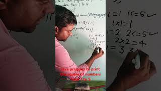 Java program to print the square of number from 1 to 5#javaee #codewiz #codingdojo #codescene