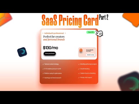 SaaS Card Pricing Animation Tutorial | Part 2