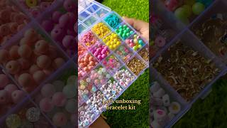 Let’s unboxing bracelet making kit ❤️ #youtubeshorts #shortvideo #ytshorts #unboxing #bracelet  ￼